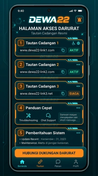 Tampilan link alternatif dewa22